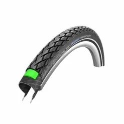 Schwalbe Pneu Marathon - 25-622 (700x25C) - GreenGuard - Bandes Réfléchissantes - Noir
