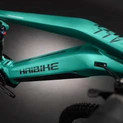 Haibike AllMtn 1 VTT Tout Terrain - Aquamarine / Black -Vélos de Route Soldes Haibike MY21 Detail Top Tube AllMtn 1 aquamarine