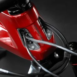 Haibike AllMtn CF 12 MTB Fully - Gloss Matte Dyn Red Black 16 Haibike AllMtn CF 12 MTB Fully - Gloss Matte Dyn Red Black -Vélos de Route Soldes Haibike MY22 Detail Cable Routing AllMtn CF 12
