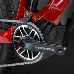 Haibike AllMtn CF 12 MTB Fully - Gloss Matte Dyn Red Black 17 Haibike AllMtn CF 12 MTB Fully - Gloss Matte Dyn Red Black -Vélos de Route Soldes Haibike MY22 Detail Crank AllMtn CF 12