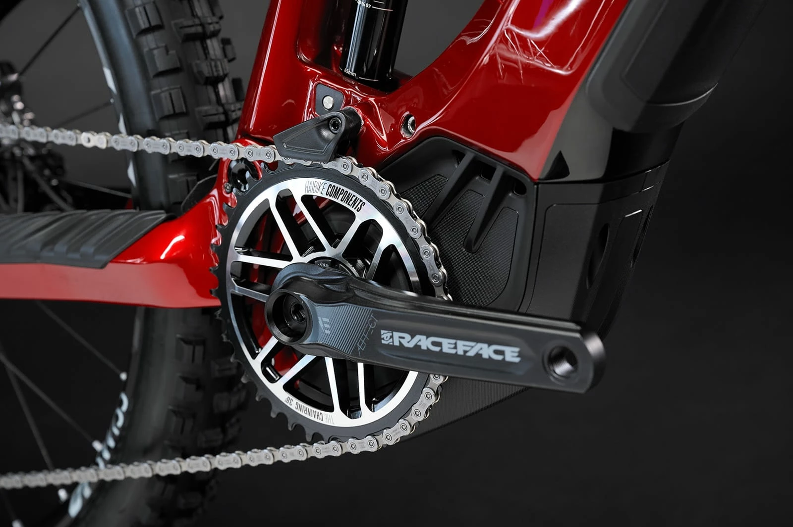 Haibike AllMtn CF 12 MTB Fully - Gloss Matte Dyn Red Black 8 Haibike AllMtn CF 12 MTB Fully - Gloss Matte Dyn Red Black – Image 8