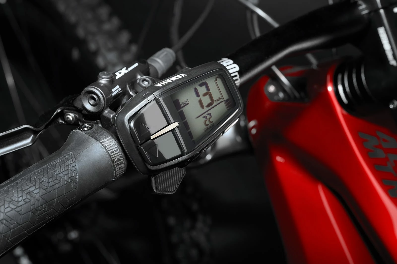 Haibike AllMtn CF 12 MTB Fully - Gloss Matte Dyn Red Black 4 Haibike AllMtn CF 12 MTB Fully - Gloss Matte Dyn Red Black – Image 4