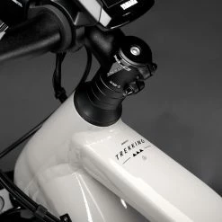 Haibike Trekking 6 Hommes - Gloss Grey Neon Yellow -Vélos de Route Soldes Haibike MY22 Detail Top Tube Trekking 6 HIGH grey