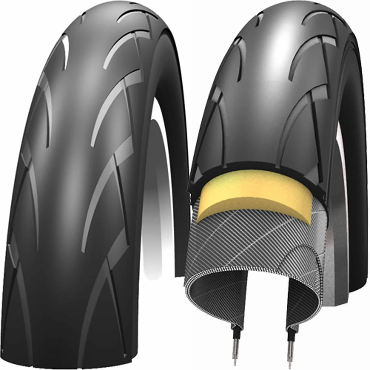 Schwalbe Pneu Pour Poussette Kid Plus - 12x1.75 Pouces - PunctureGuard 1 Schwalbe Pneu Pour Poussette Kid Plus - 12x1.75 Pouces - PunctureGuard