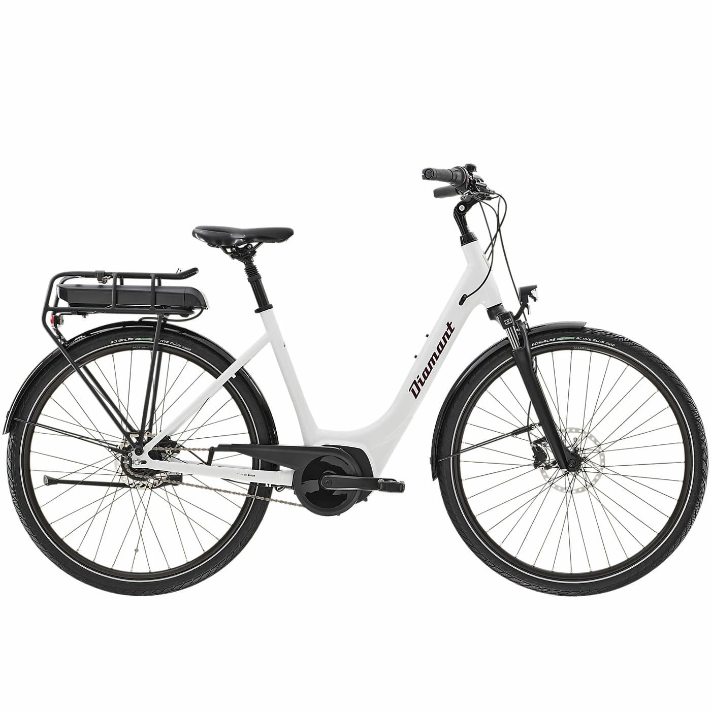 Diamant Rad Turmalin+ Rétropédalage Cadre Bas Blanc 1 Diamant Rad Turmalin+ Rétropédalage Cadre Bas Blanc