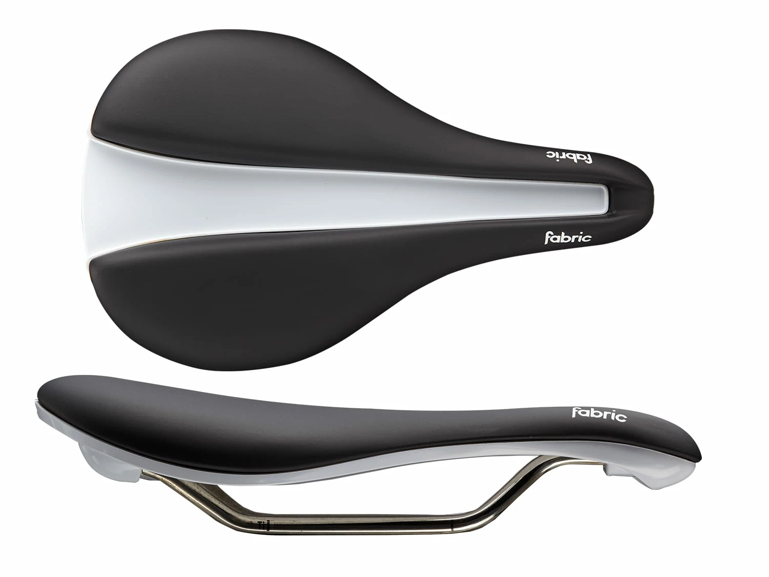Fabric Selle Line-S Flat Race - Noir / Blanc 1 Fabric Selle Line-S Flat Race - Noir / Blanc