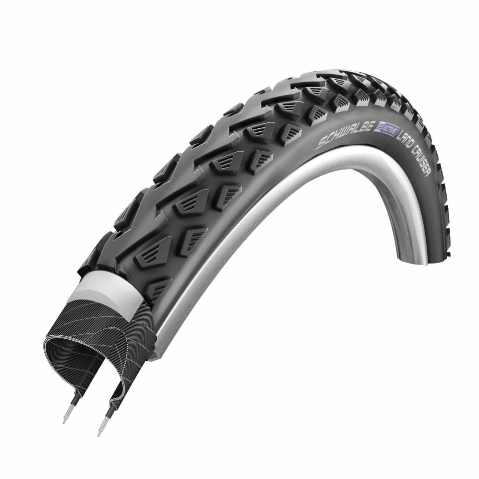Schwalbe Pneu Land Cruiser Plus - 28x1,40 Pouces - PunctureGuard - Bandes Réfléchissantes - Noir 2 Schwalbe Pneu Land Cruiser Plus - 28x1,40 Pouces - PunctureGuard - Bandes Réfléchissantes - Noir – Image 2
