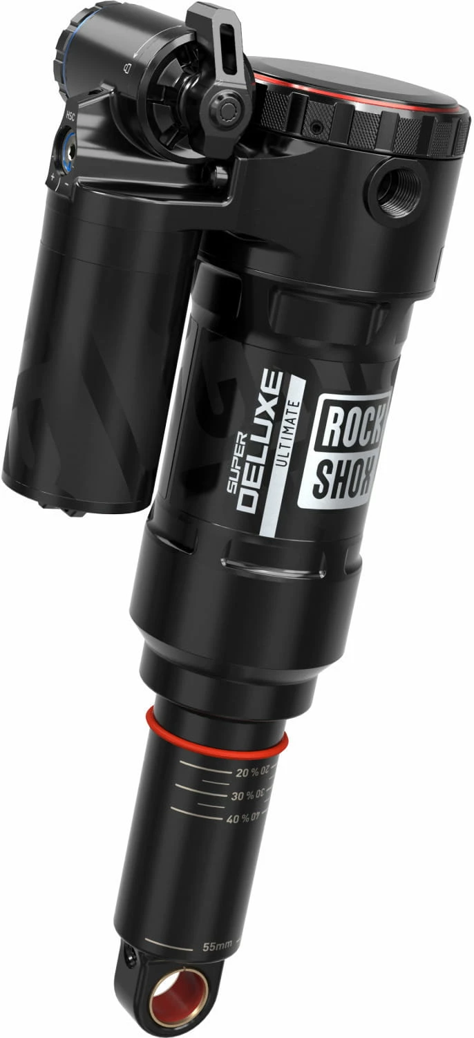 Rock-shox Super Deluxe Ultimate Debon Air+ RC2T, 185x55 Mm Trunnion/Standard - Noir 1 Rock-shox Super Deluxe Ultimate Debon Air+ RC2T, 185x55 Mm Trunnion/Standard - Noir